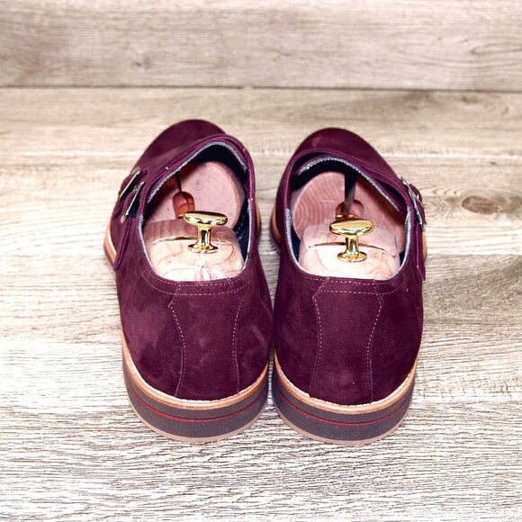 * NIB * $495 Nordstrom ZELLI Italia 11 M Bordo Goatskin Suede * add $15 Trees main image 12